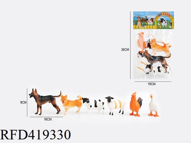 5.6 INCH 6 FARM ANIMALS SET