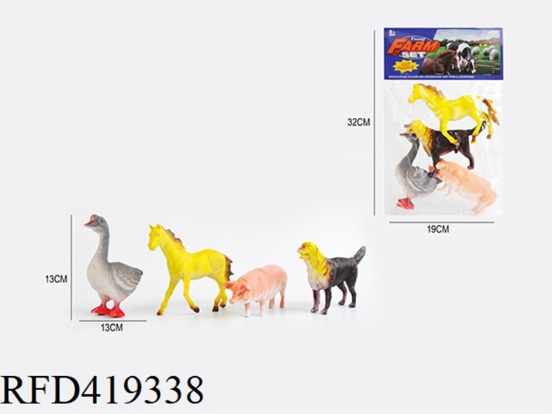 5.6 INCH 4 FARM ANIMALS SET