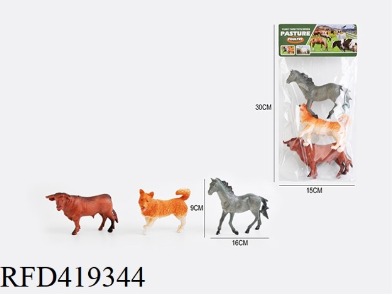 5.6 INCH 3 FARM ANIMALS SET
