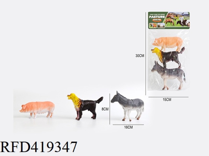 5.6 INCH 3 FARM ANIMALS SET