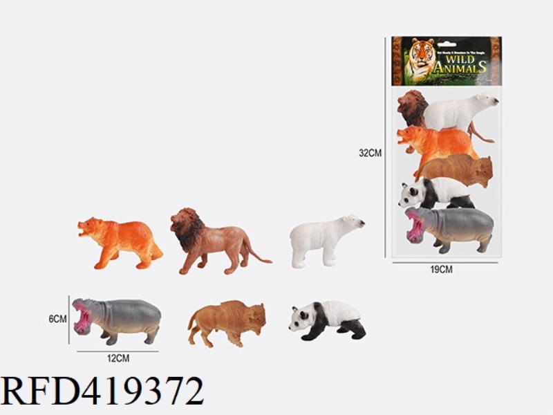 5 INCH 6 WILD ANIMALS SUIT