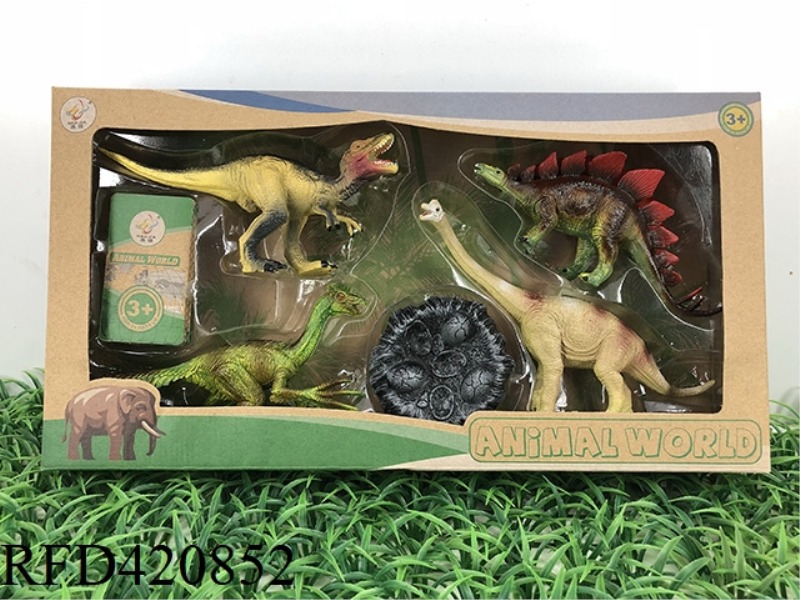 4 7-INCH SOLID DINOSAURS