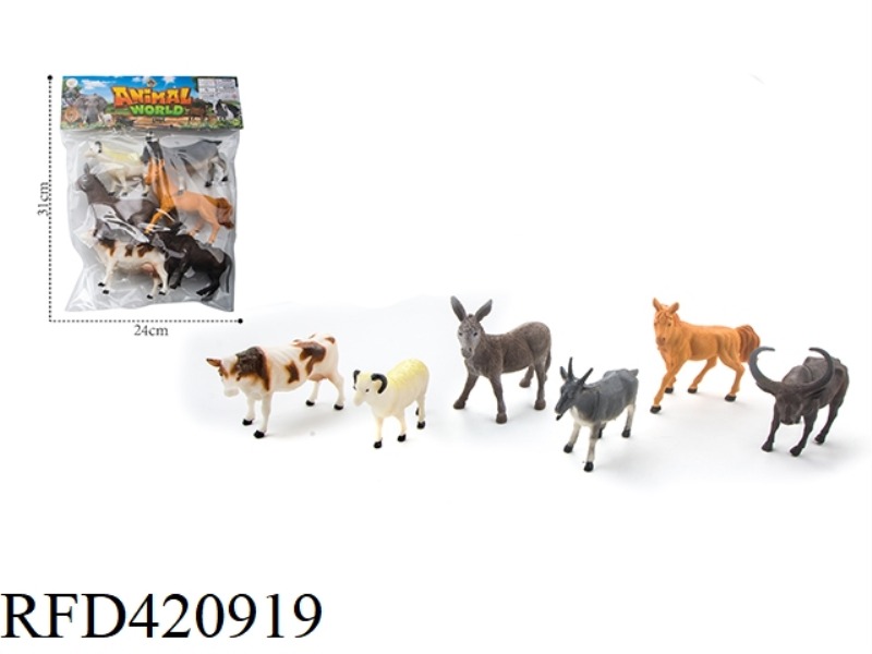 6 6-INCH FARM ANIMALS