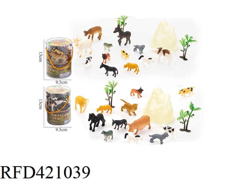 4 PCS OF 4 INCH + 8 PCS OF 2 INCH FARM [2 TYPES MIXED]