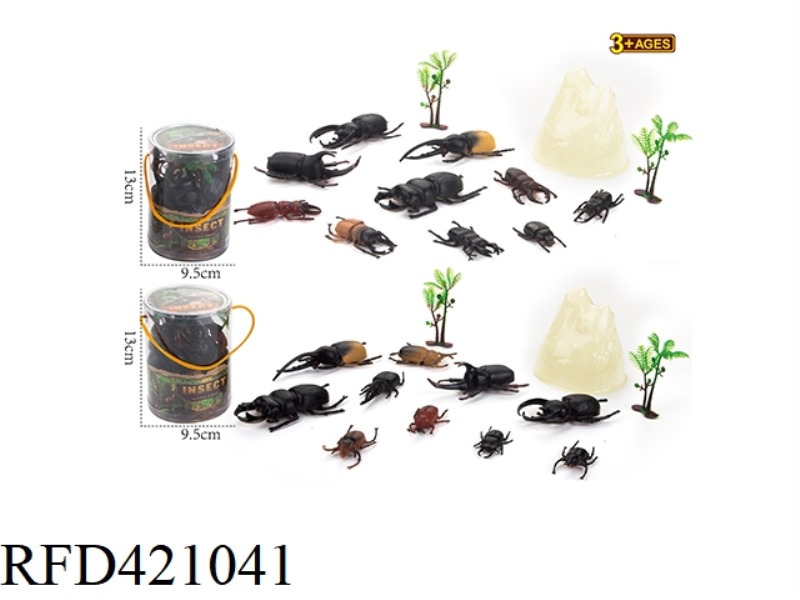 4 PCS OF 4 INCH + 6 PCS OF 2.5 INCH BEETLES [2 TYPES MIXED]