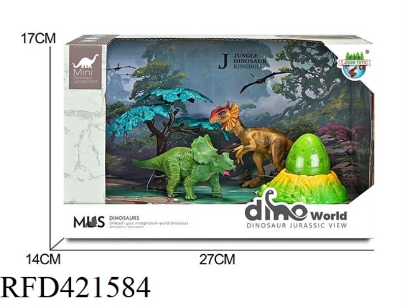 DINOSAUR FOREST SCENE SET + SURPRISE DINOSAUR EGG