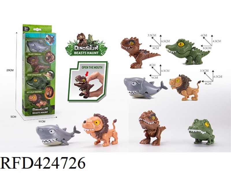 FOUR FINGER DINOSAURS PACK