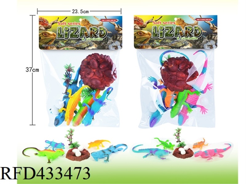 LIZARD AND CROCODILE (2 ASSORTED)