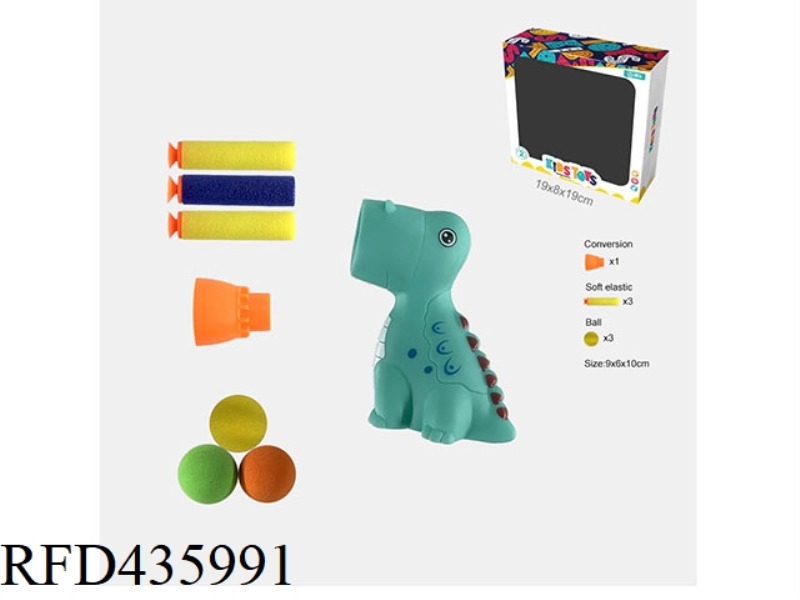 SPIT BALL EXTRUSION EJECTION DINOSAUR BOX