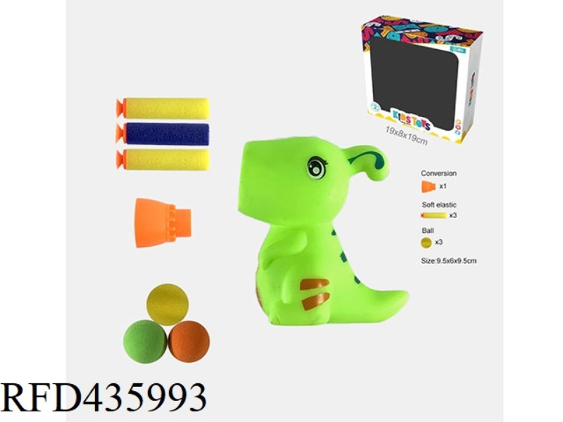 SPIT BALL EXTRUSION EJECTION DINOSAUR BOX