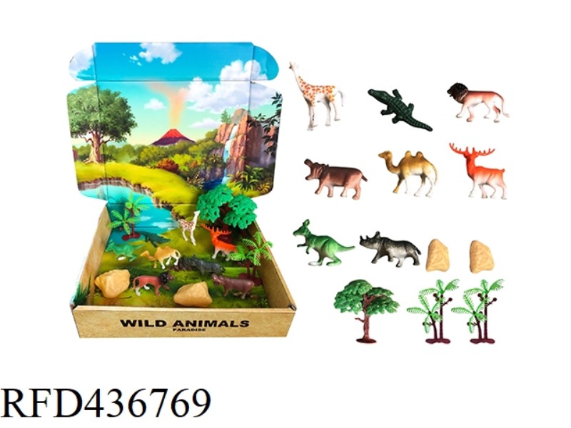 WILDLIFE SCENE SET (8 SETS)