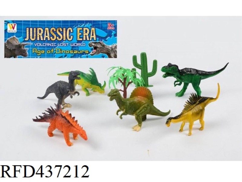6 SIMULATED DINOSAUR SETS (6.5 INCHES)
