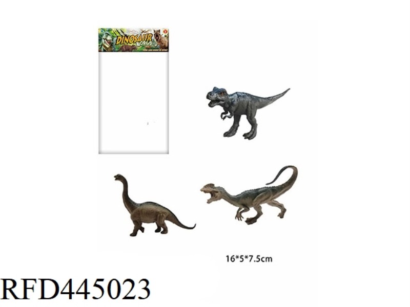 DINOSAUR SET ((3 PIECES) 6.5 INCHES