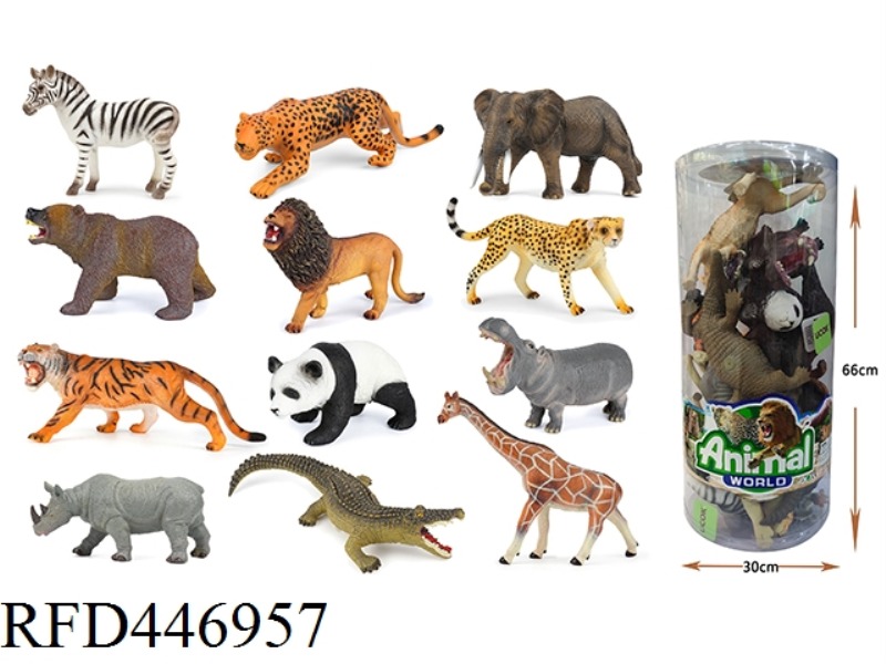 12 40CM ENAMEL WILDLIFE BARRELS