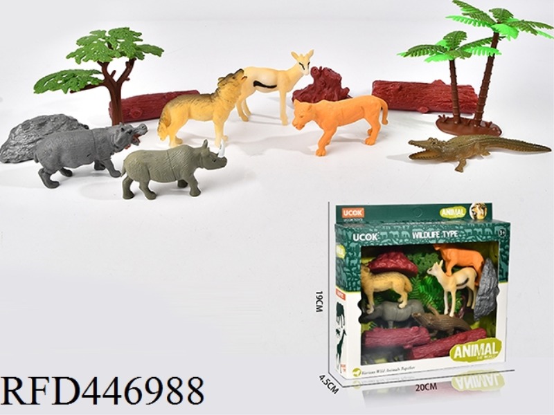 12 PIECE SET OF WILD ANIMALS