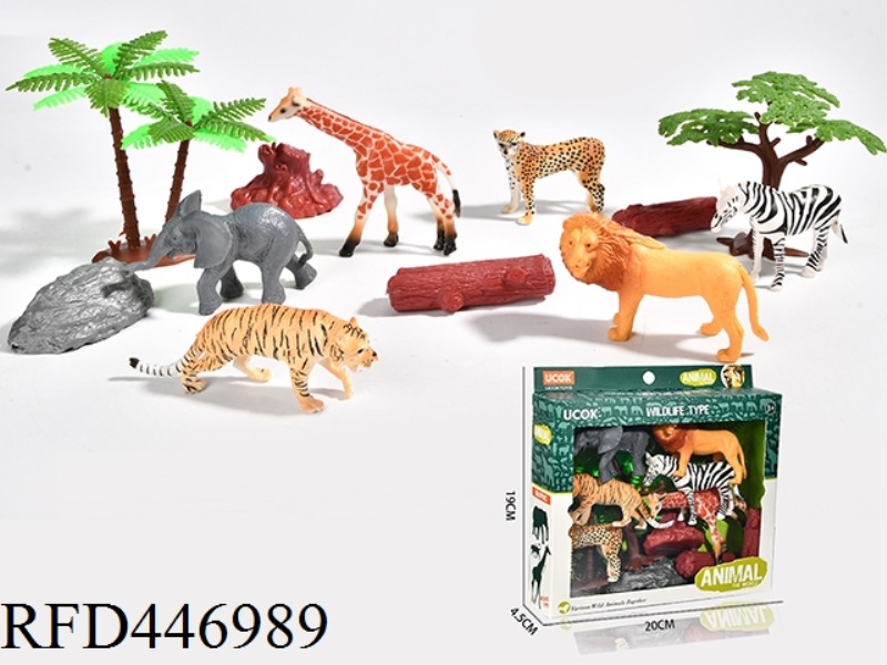 12 PIECE SET OF WILD ANIMALS