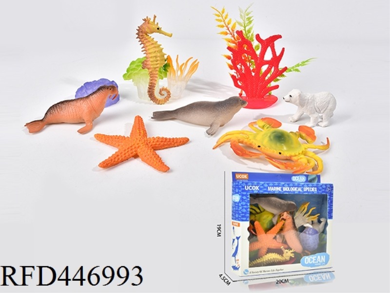 12 PIECE SET OF MARINE ANIMALS