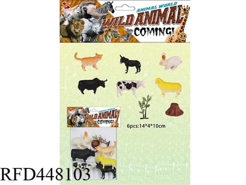FARM SET (6 PIECES) WITH TREE AND TREE HEAD