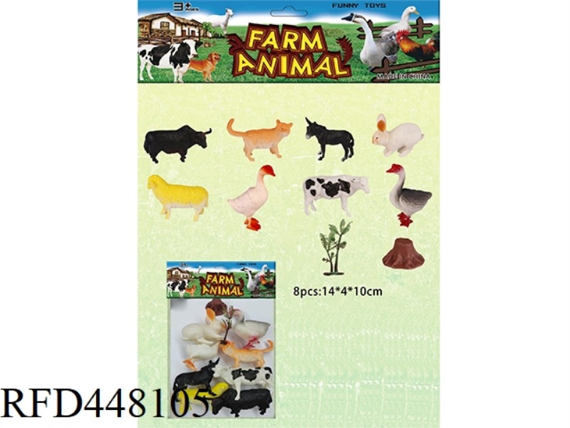 FARM SET (8 PIECES) WITH TREE AND TREE HEAD