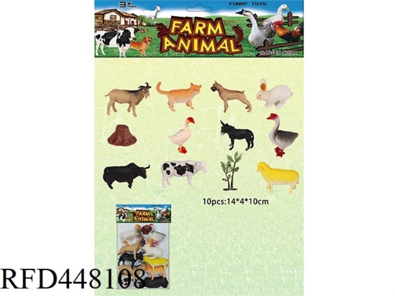 FARM SET (10 PACK) WITH TREE AND TREE HEAD