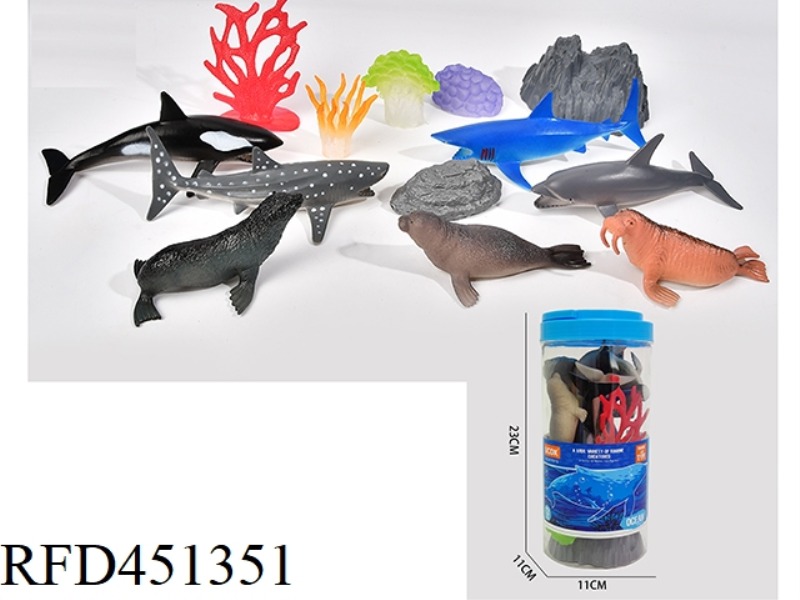 13 PIECE MARINE ANIMAL BUCKET