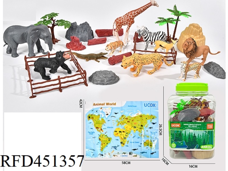 30 PIECE WILDLIFE BUCKET