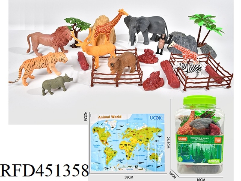 30 PIECE WILDLIFE BUCKET