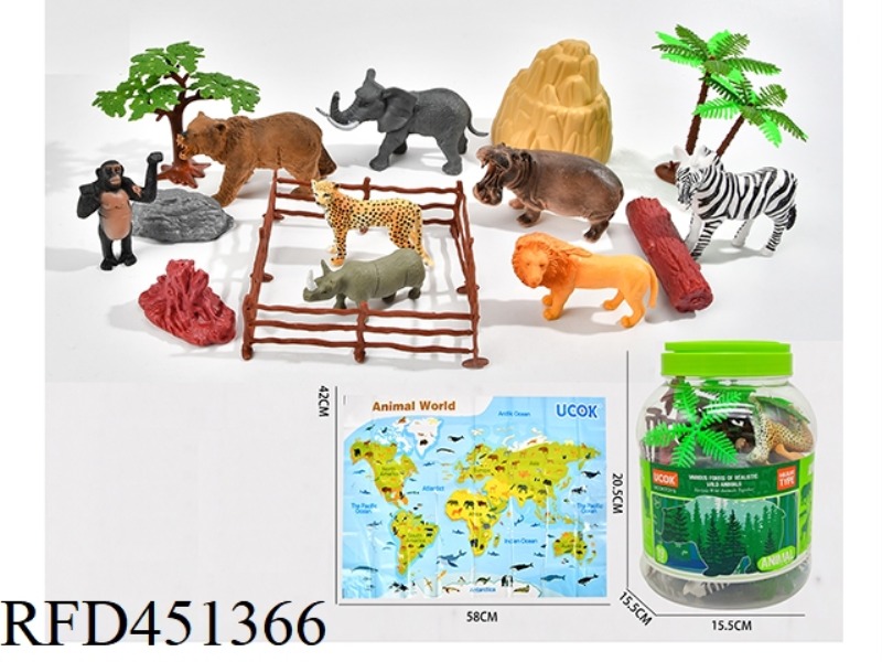 19 PIECE WILDLIFE BUCKET SET