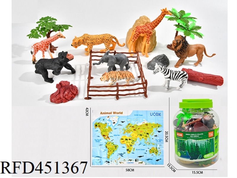 19 PIECE WILDLIFE BUCKET SET