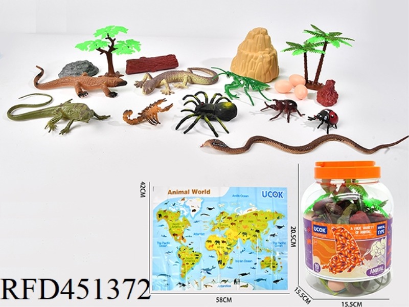 19 PIECE REPTILE BUCKET
