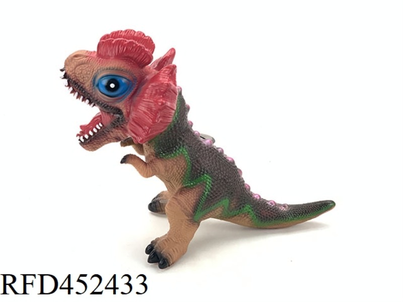 SOFT RUBBER DOUBLE CROWN DRAGON WITH IC LIGHT