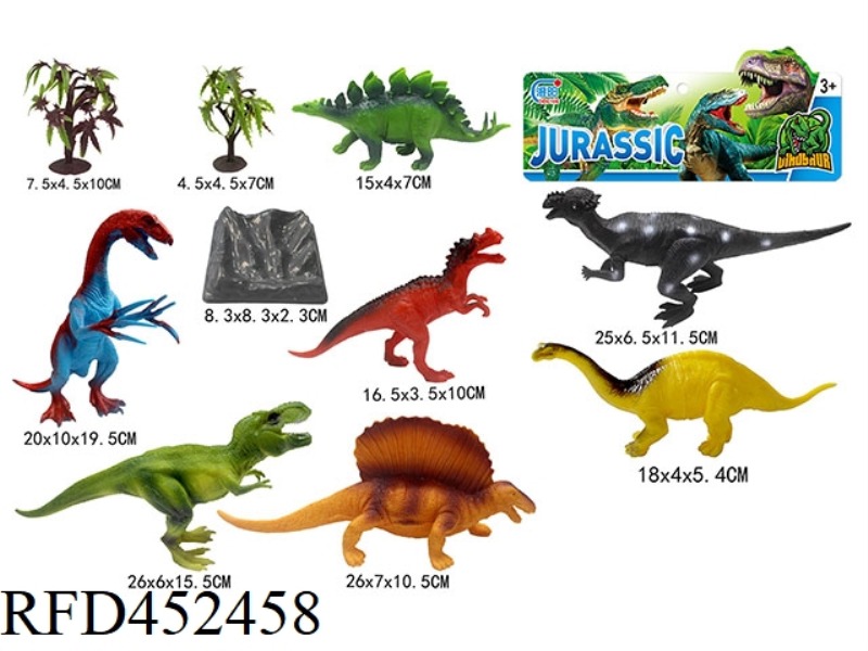 PVC SOLID DINOSAUR (10PCS)