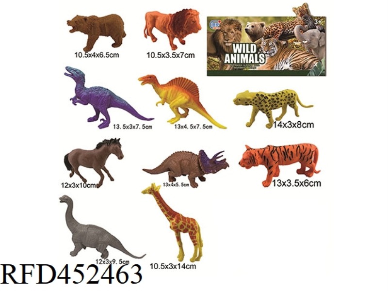 10 DINOSAUR ANIMALS