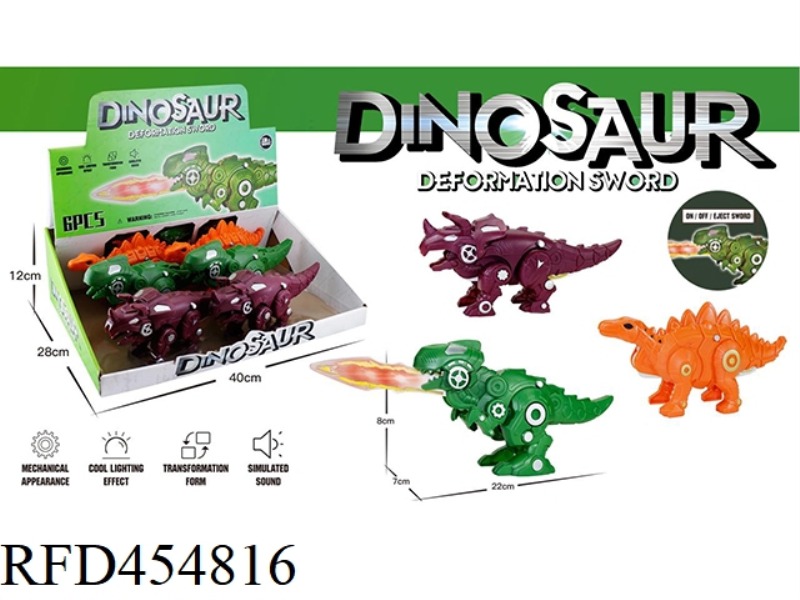 THREE HYBRID ELECTRIC DINOSAURS 6PCS