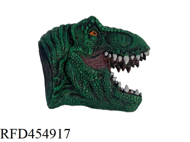 GREEN TYRANNOSAURUS REX HAND PUPPET