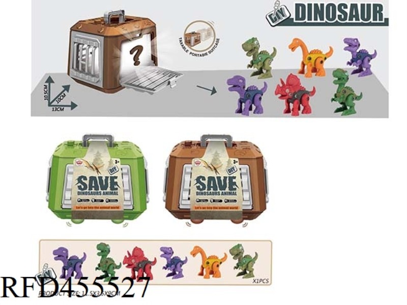 ASSEMBLING DINOSAUR SLIDING CAGE