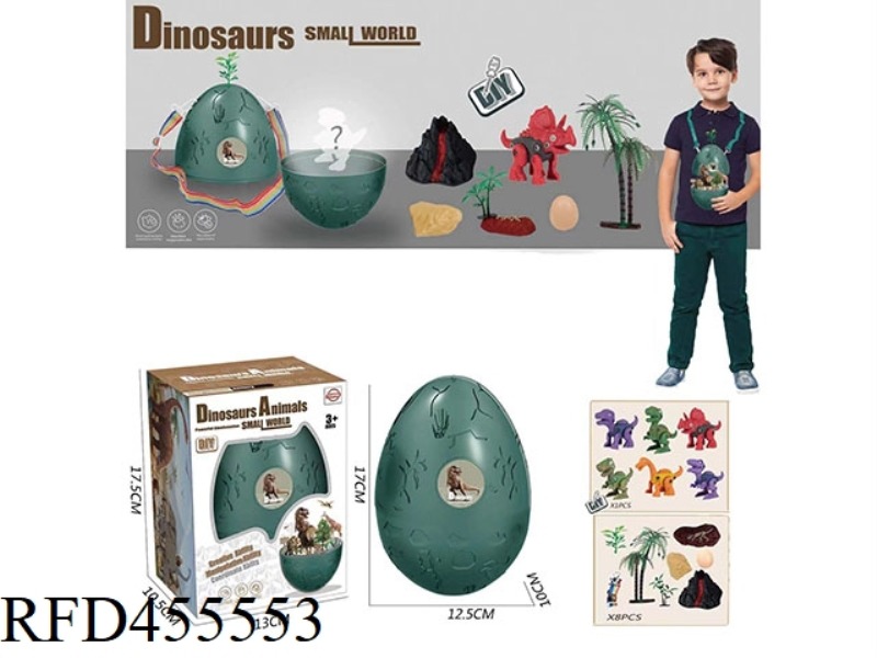 ASSEMBLING DINOSAUR SCENE BACKPACK EGGS