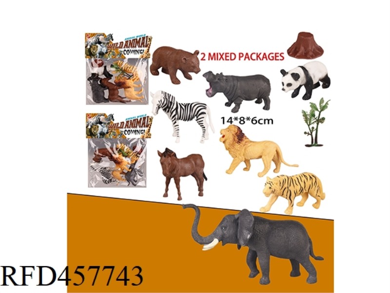 TWO MIXED ANIMAL SETS (5 SETS) WITH TREE AND TREE HEAD