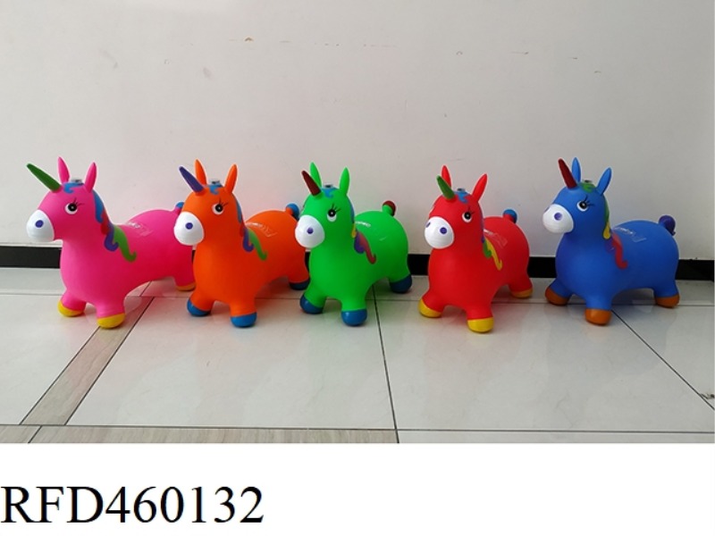 INFLATABLE PAINTED UNICORN (WITH MUSIC PACK)