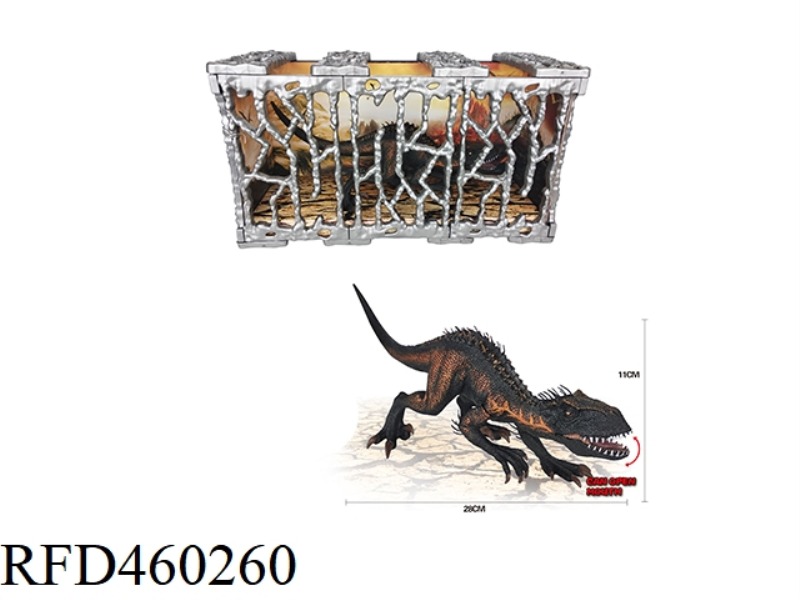 SOLID DINOSAUR TYRANNOSAURUS (CAGE)