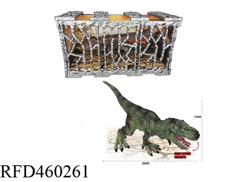SOLID DINOSAUR TYRANNOSAURUS REX (CAGE)