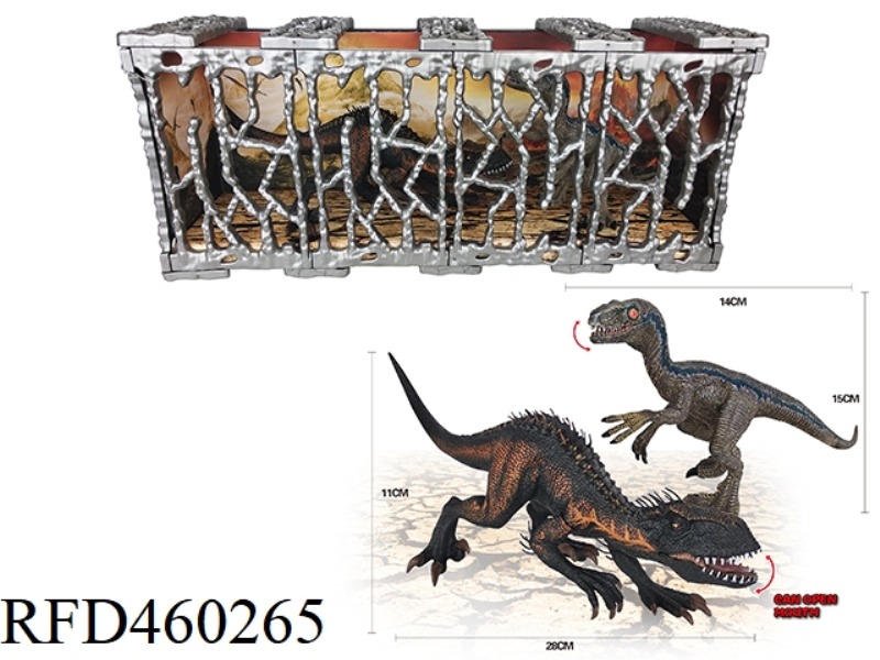 SOLID DINOSAUR TYRANNY + BLUE (CAGE)