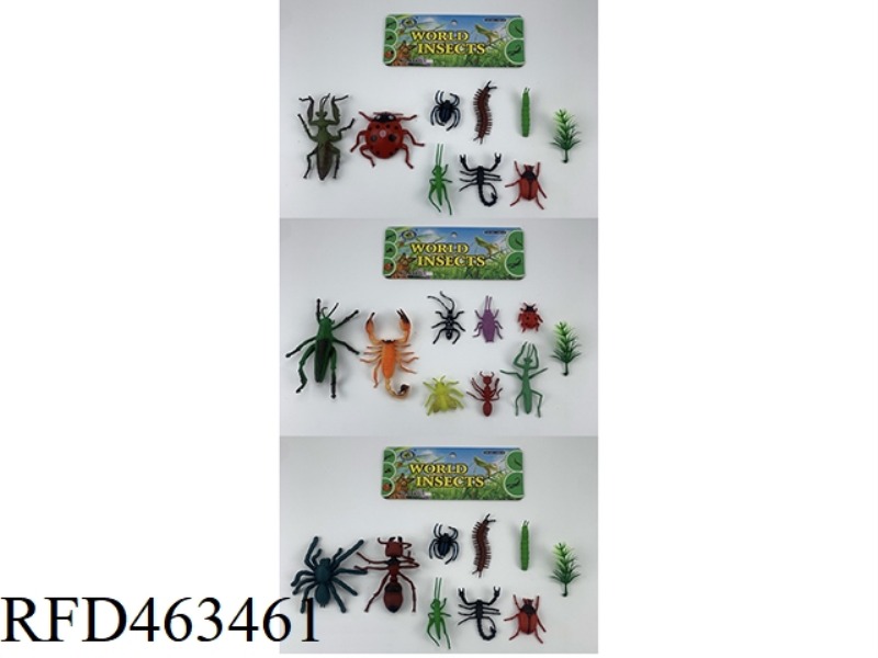 9 PCS OF INSECTS MIXED WITH THREE TYPES