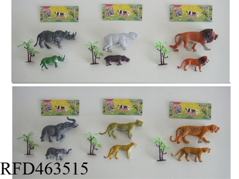 ANIMAL SIX MIXED 3PCS