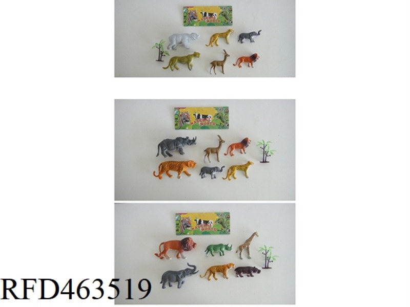 THREE KINDS OF ANIMALS MIXED WITH 7PCS