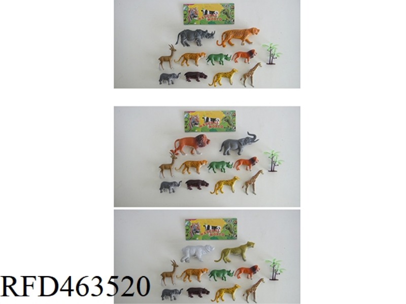 THREE KINDS OF ANIMALS MIXED 11PCS