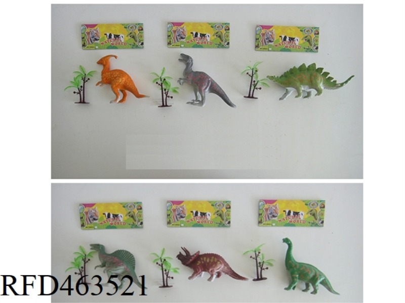 SIX DINOSAURS MIXED 2PCS