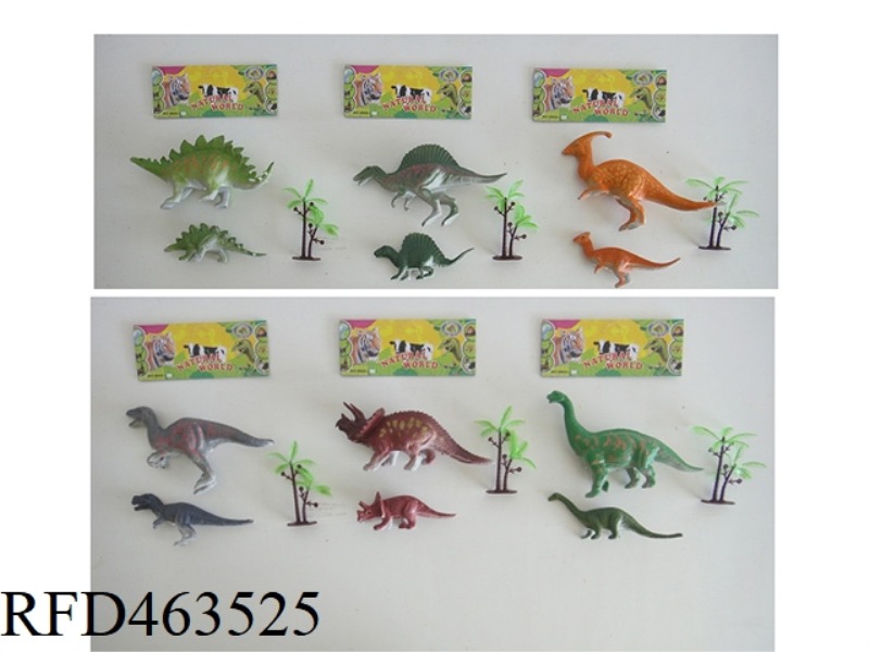 DINOSAUR SIX MIXED 3PCS