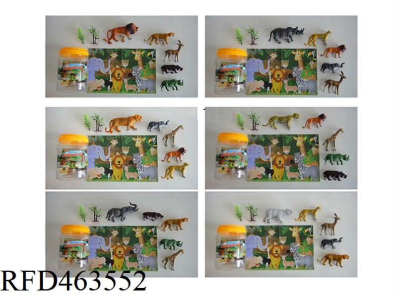 MIXED PACK OF SIX ANIMALS 8PCS