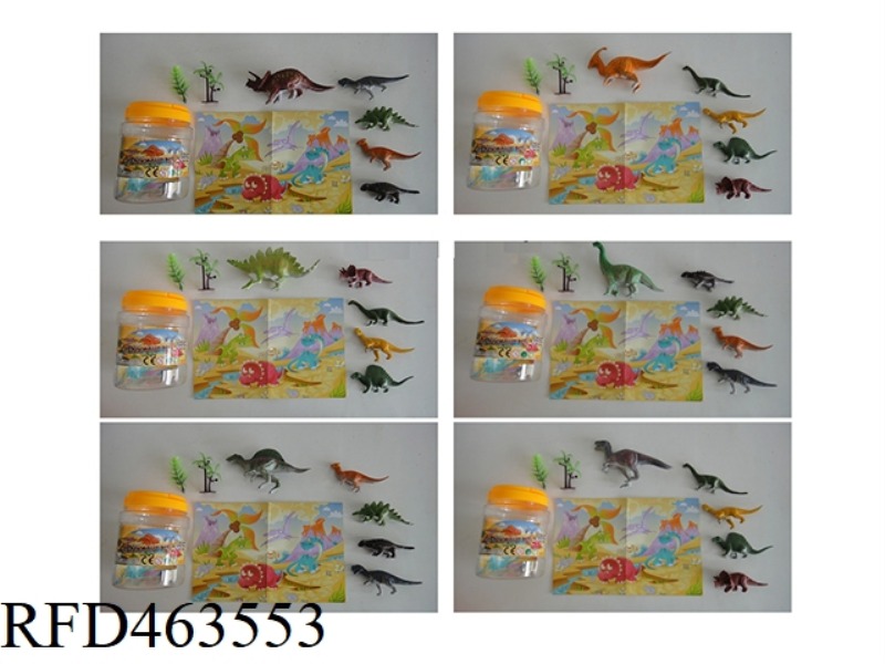 SIX DINOSAURS MIXED 8PCS